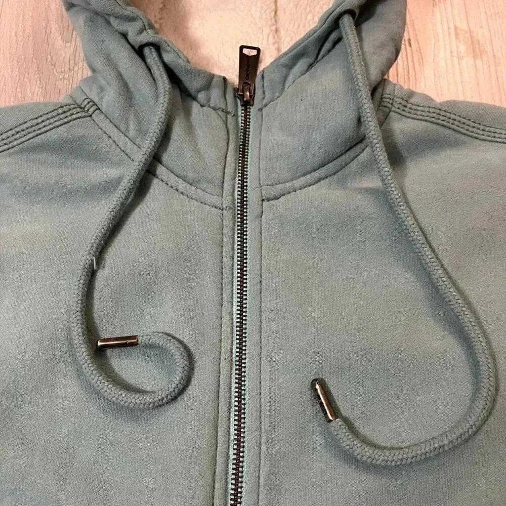 Carhartt Sherpa Fleece Lined Full Zip Hoodie Sweater W Med Warm Gorp Workwear - Picture 4 of 12